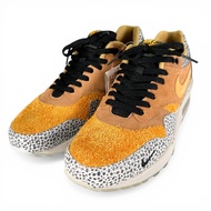 全新未使用 ▲耐吉 665873-200 AIR MAX 1 PREMIUM QS Safari 低筒運動鞋 橘色 27.5cm 男款 附鞋盒