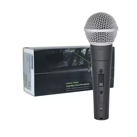 High-end wired microphone professional dynamic vocal cardioid microphone, suitable for karaoke confe