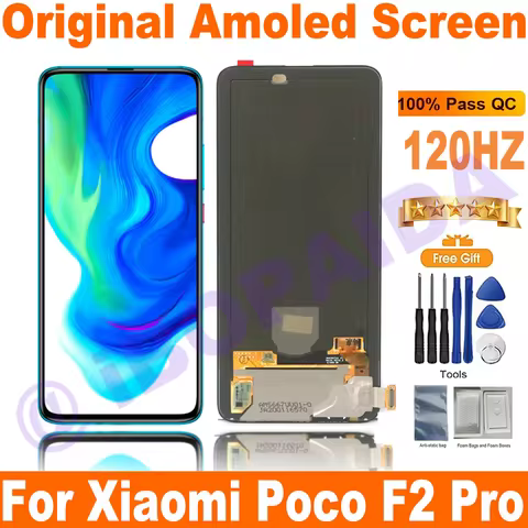 6.67" Super AMOLED Original New For Xiaomi Poco F2 Pro LCD Screen Display +Touch Panel Digitizer For