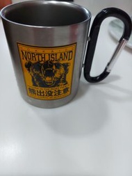 日本北海道〔熊出沒注意〕登山扣環馬克鋼杯