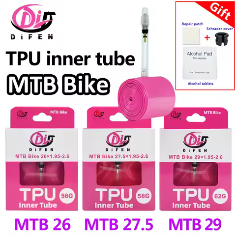 Difen TPU MTB Bike Inner Tube Camera 29 26 27.5 29x1.95 2.0 2.1 2.2 2.3 2.4 2.5 2.6 Inch Mountain Bi
