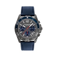 (Real Photo)Original Coach Kent Black14602558 Blue Leather Men's Watch Jam Tangan Lelaki