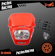 หน้ากากไฟหน้า 12V 18W ไฟหน้าวิบากแต่ง หน้ากากไฟหน้า ชุดโคมไฟหน้าวิบาก มี6สี แดง/ดำ/น้ำเงิน/ขาว/เหลือ