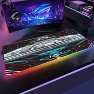 Spacecraft Large RGB Mouse Pad XXL Gaming Mousepad LED Mouse Mat Gamer Mousepads Luminous Table Mats Desk Pads With