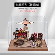 กล่องเก็บของ Acrylic DIY 3D Wooden Puzzle Display Box Toy Storage Box Handmade Collectible Model Sho