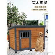 Dog House Outdoor Solid Wood Rainproof Dog House Dog House Kennel