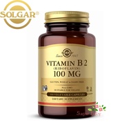 Solgar Vitamin B2 (Riboflavin) 100 mg 100 Vegetable Capsules วิตามินบี 2 (100 เวจจี้แคปซูล)