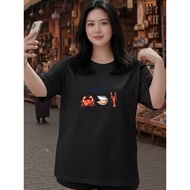2Y927 [AIYOU] Tshirt Woman Baju T Shirt Perempuan   Crop Top Plus Size Plus Size Korean Style Seluar