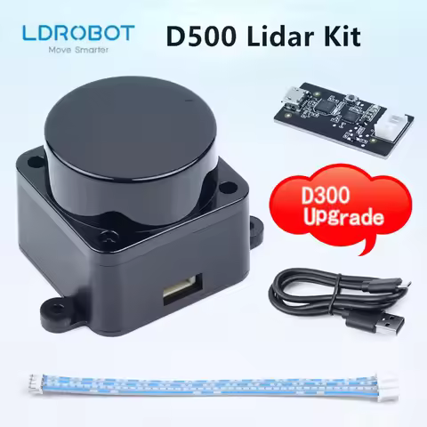 LDROBOT D500 kit 12meters Radar Lidar COIN-D4 Scanner 360 Degree Scanning 30000Lux Support ROS1 and 