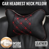 Car Seat Headrest Pillow Neck Rest Cushion Back Support Chair Head Foam Cover Travel Bantal Kereta
