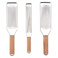 Professional Cheese Graters Metal Lemon Zester Grater with Wood Handle for Cheese Chocolate Spices