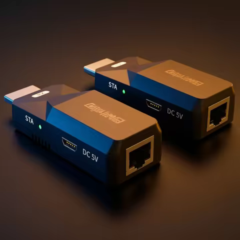 2024 50M HDMI Over IP Network Extender 1080P HDMI Transmitter by RJ45 CAT5e CAT6 LAN Extensor Like H