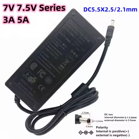 7V 3A 7.5V 3A 5A 5A ACDC Adapter 7.5V 3A Power Adapters Switch Mode Power Supply Adapter 7.5V 5A Ele