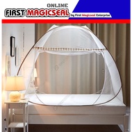 1stMagicSeal - Foldable Mosquito Net Bed Tent Kelambu Nyamuk Jaring Nyamuk