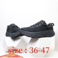HOKA Bondi 8 Men and women Professional cushioning running shoes，size 36-47 Extra large sneakers YF9