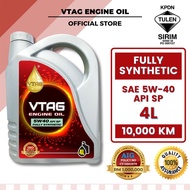 VTAG 𝕏 SIRIM 5W40 Fully Synthetic Engine Oil 5W40 Minyak Hitam Kereta Minyak Enjin Kereta 4L Perodua
