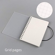 A5 Spiral Notebook Grid Format Daily Journal Binder Book