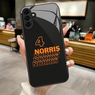 F1 Formula 1 Lando Norris design Phone Case Glass for Samsung Galaxy  S22 S23 S24 S25 Ultra Plus S24