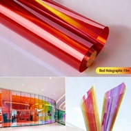 Holographic Film Iridescent Rainbow Vinyl Transparent Colorful Sticker for DIY Crafts Photography De