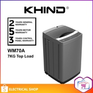 Khind 7kg / 8kg Fully Auto Washing Machine WM70A / WM80A Non-Inverter / Midea 7.5KG Top Load MA100W7
