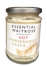 (Free shipping) Essential Waitrose Hot Horseradish Sauce 285 g เวทโทรส ฮอร์สราดิช ซอส ชนิดเผ็ด ทานกับเนื้อได้หลากหลายชนิด 285 กรัม