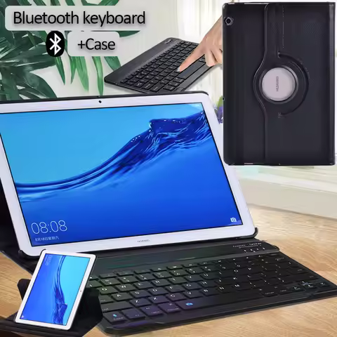 Cover for funda huawei mediapad t5 10 t3 9.6 m5 lite 10.1 360 rotary case holder cover for huawei ma