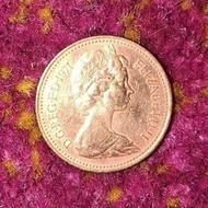 Duit Syiling 1 Sen New Penny Tahun 1971