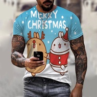 Men's Wear 3D T-Shirt Christmas Couple Wear HF11.26