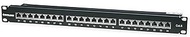 Intellinet 720038 24-Port Cat6 Patch Panel FTP 1 HE (Terminal Blocks with 90 Degree Angled Cable Inp