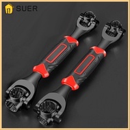 SUER Socket Wrench, 8-21mm 8-19mm Multipurpose|Wrench, Useful 8/52 in 1 Non-Slip Handle Metal Ratche