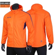 Kelme Calme Raincoat Coat Mens Leisure Sports Football Training Coat Hooded Windproof Waterproof Jac