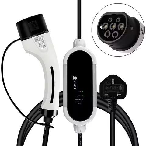 Type 1 Type 2 16A Sae Ev Charger Level 2 Portable Home Electric Vehicle Charging Station With Ev Cha
