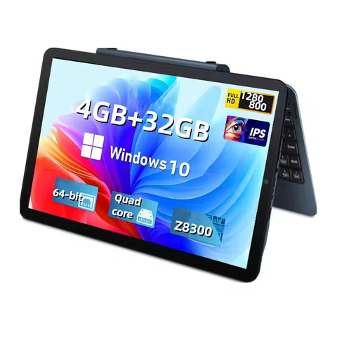 10.1 INCH 4GB RAM 32GB ROM 64-Bit S12 Tablet PC with Keyboard WINDOWS 10 Home X5-Z8300 Quad Core Up 