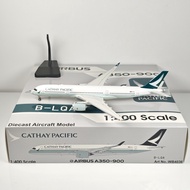 Aviation 1: 400 Cathay Pacific Airlines A350-900 B-LQA B-LRS Alloy Aircraft Model