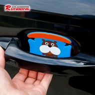 Car Door Handle Sticker Cartoon Door Bowl Sticker Anti-Rubbing Sticker Creative Door Handle Sticker Anti-Scratch Rubber Strip