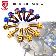 VMC Motorcycle 1Pc Body Bolt Flower Type 5x15/5x16