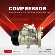 🔥Warranty 3 Months🔥 COMPRESSOR NEW PERODUA ALZA 2009-2016 10SA13C 6PK to MYVI 1.3 2005-2010