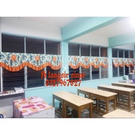 Langsir Kelas Sekolah Tadika Murah (Dawai Spring)