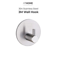 GANTUNGAN ATHOME 3M Wall Hook / Stainless Steel Iron Clothes Wall Hanger