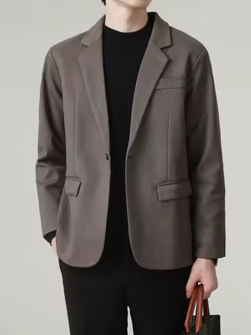 Men's Retro Loose Fit Casual Suit Jacket plus Size Autumn Winter One Hundred Style Fashion jacket