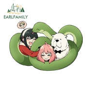 EARLFAMILY Spy x Family Lovely Family Cartoon Car Stickers Refrigerator Scooter Windows Electric-Bic