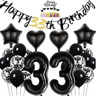Dalettu Birthday Decoration 33 Years Woman, Balloons 33rd Birthday Decoration, Cake Decoration Birth