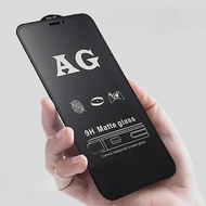 (TGM)TEMPERED GLASS BLACK MATTE ANTI GLARE FOR OPPO A18 A17 A17K A16 A16E A16K A16S A15 A15S A12 A11