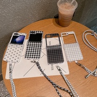 Luxury Elegant Casing Z Flip4 Z Flip3 Classic for Samsung Galaxy Z Flip 4 Z Flip 5 With Lace Phone C