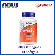 NOW Ultra Omega 3 90 Softgels - Health Supplement