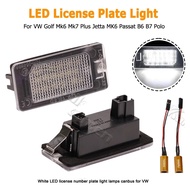 For VW Tiguan 2014- Golf 6 7 Plus Jetta 6 Passat B6 B7 Variant Sharan 7N Polo 2Pcs LED License Numbe