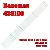 Nanomax 43S100 - Set of 4 bars with 8 3v LEDs for Nanomax iMusic 43FHD800AT MS-L1516 V1 TV