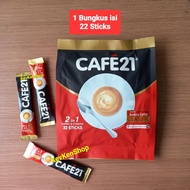 CAFE 21 Coffee Made in Singapore Cafe21 Coffee Creamer No Sugar Price per Pack of 22 Sachets BPOM