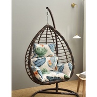 HY-# Glider Hanging Basket Rattan Chair Cushion Cushion Integrated Rocking Blue Chair Swing Armchair Back Cushion Thicke