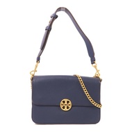 Tory Burch 牛皮皮革2 Way Bag金扣鏈帶手挽肩背兩用袋